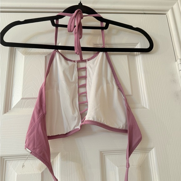 VS PINK Purple Strappy Halter Swim Top - Picture 4 of 5